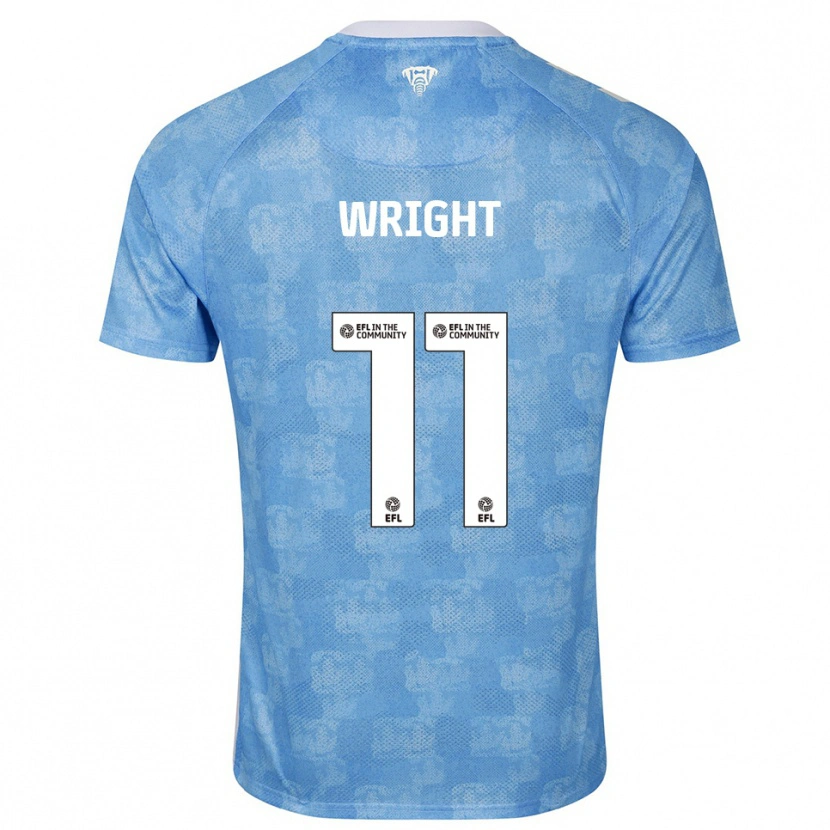 Danxen Heren Haji Wright #11 Hemelsblauw Wit Thuisshirt Thuistenue 2025/26 T-Shirt