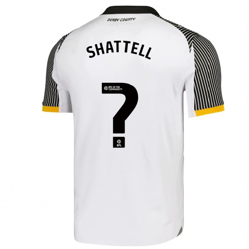 Danxen Heren Josh Shattell #0 Wit Zwart Thuisshirt Thuistenue 2025/26 T-Shirt