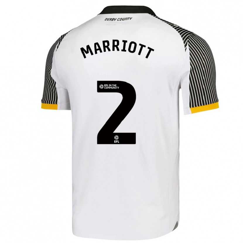 Danxen Heren Tom Marriott #2 Wit Zwart Thuisshirt Thuistenue 2025/26 T-Shirt