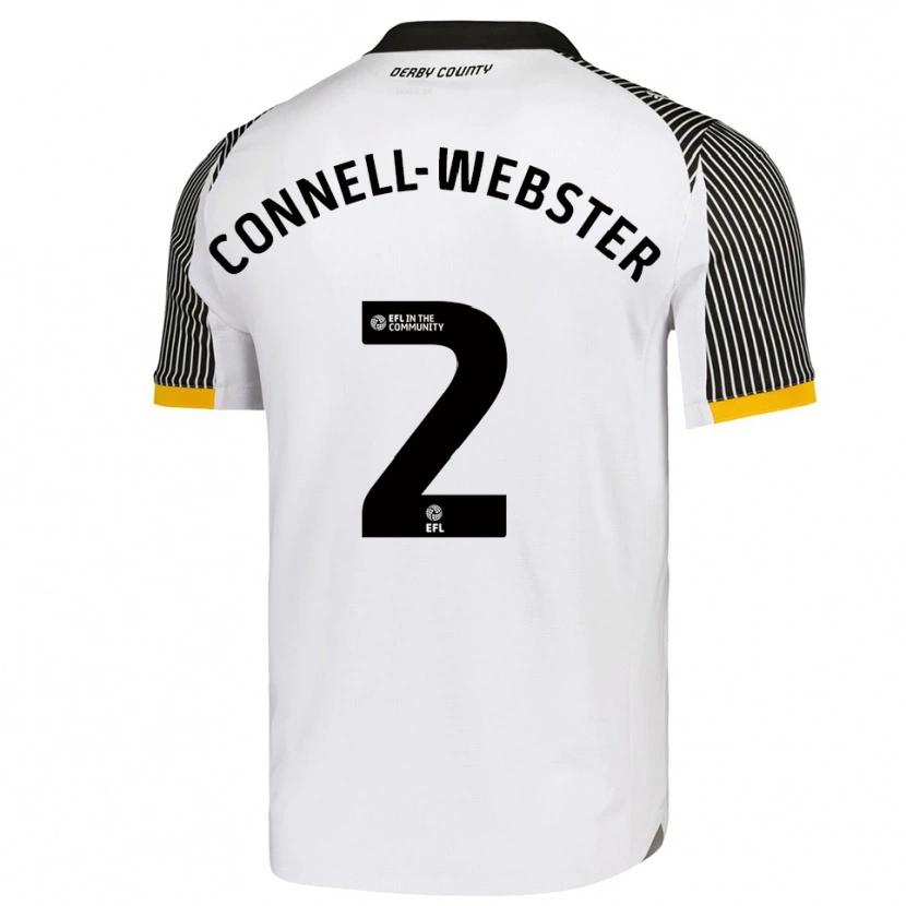 Danxen Heren Braidy Connell-Webster #2 Wit Zwart Thuisshirt Thuistenue 2025/26 T-Shirt