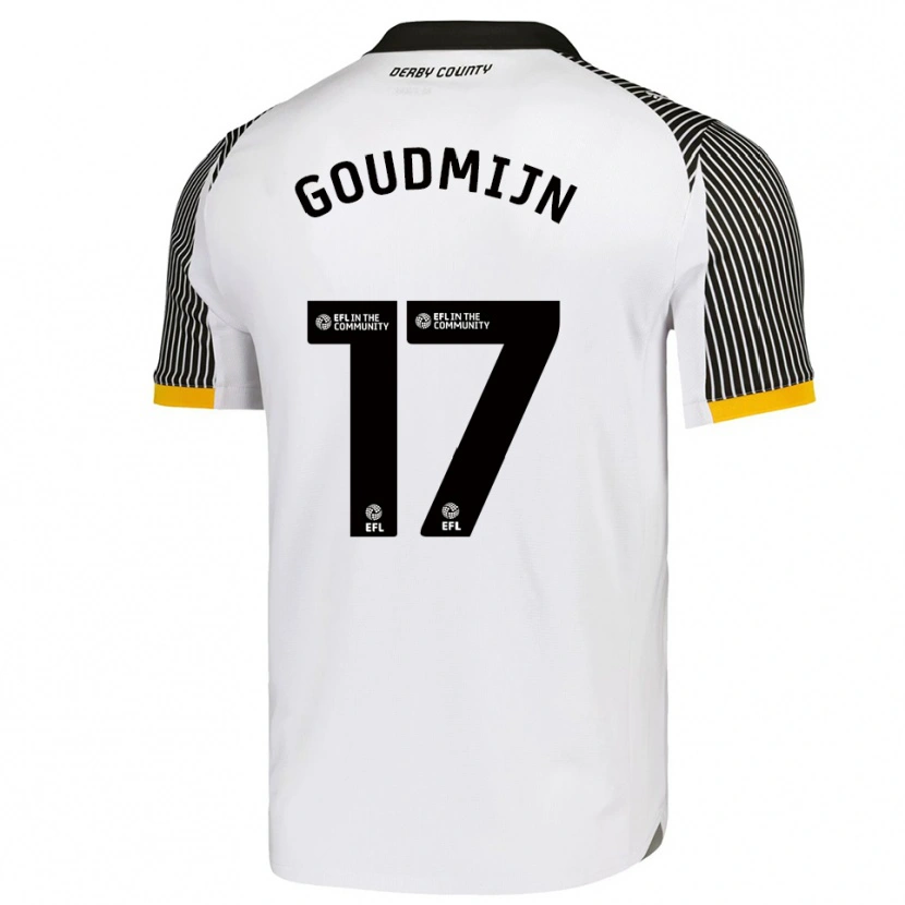 Danxen Heren Kenzo Goudmijn #17 Wit Zwart Thuisshirt Thuistenue 2025/26 T-Shirt