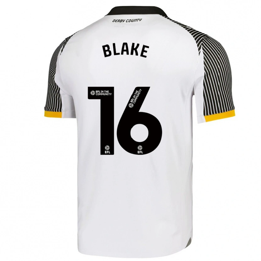 Danxen Heren Zayne Blake #16 Wit Zwart Thuisshirt Thuistenue 2025/26 T-Shirt
