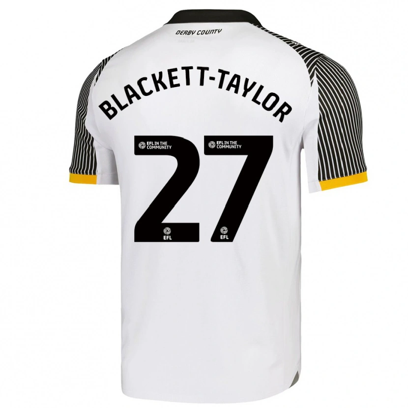 Danxen Heren Corey Blackett-Taylor #27 Wit Zwart Thuisshirt Thuistenue 2025/26 T-Shirt