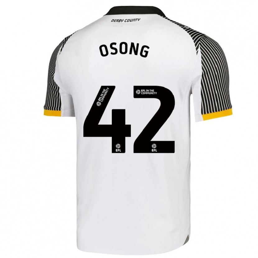 Danxen Heren Johnson Osong #42 Wit Zwart Thuisshirt Thuistenue 2025/26 T-Shirt