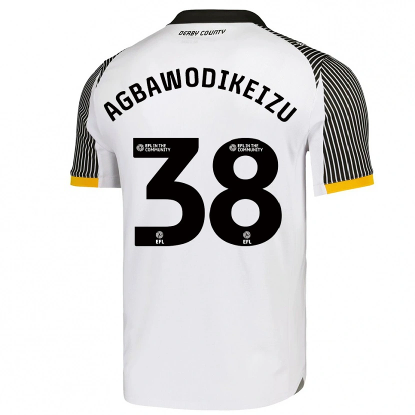 Danxen Heren Charles Ebuka Agbawodikeizu #38 Wit Zwart Thuisshirt Thuistenue 2025/26 T-Shirt