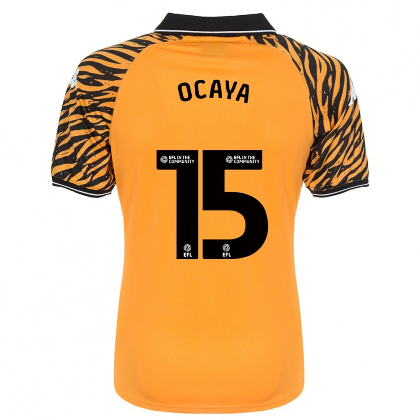 Danxen Heren Josh Ocaya #15 Oranje Zwart Thuisshirt Thuistenue 2025/26 T-Shirt