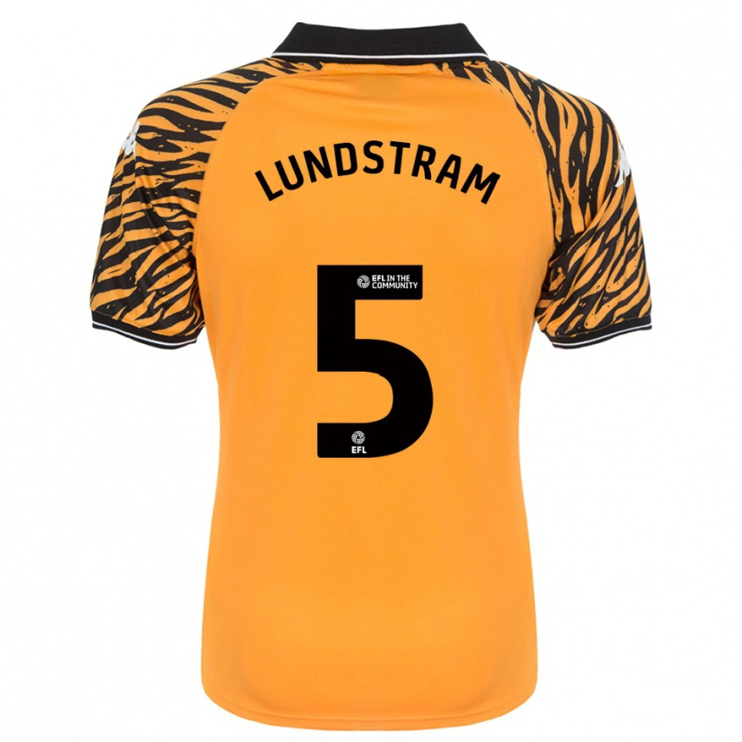 Danxen Heren John Lundstram #5 Oranje Zwart Thuisshirt Thuistenue 2025/26 T-Shirt