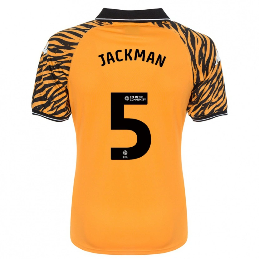 Danxen Heren Ellice Jackman #5 Oranje Zwart Thuisshirt Thuistenue 2025/26 T-Shirt
