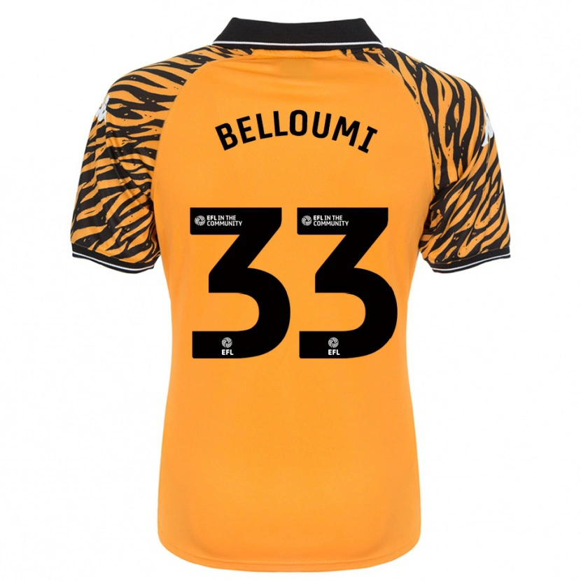 Danxen Heren Mohamed Belloumi #33 Oranje Zwart Thuisshirt Thuistenue 2025/26 T-Shirt