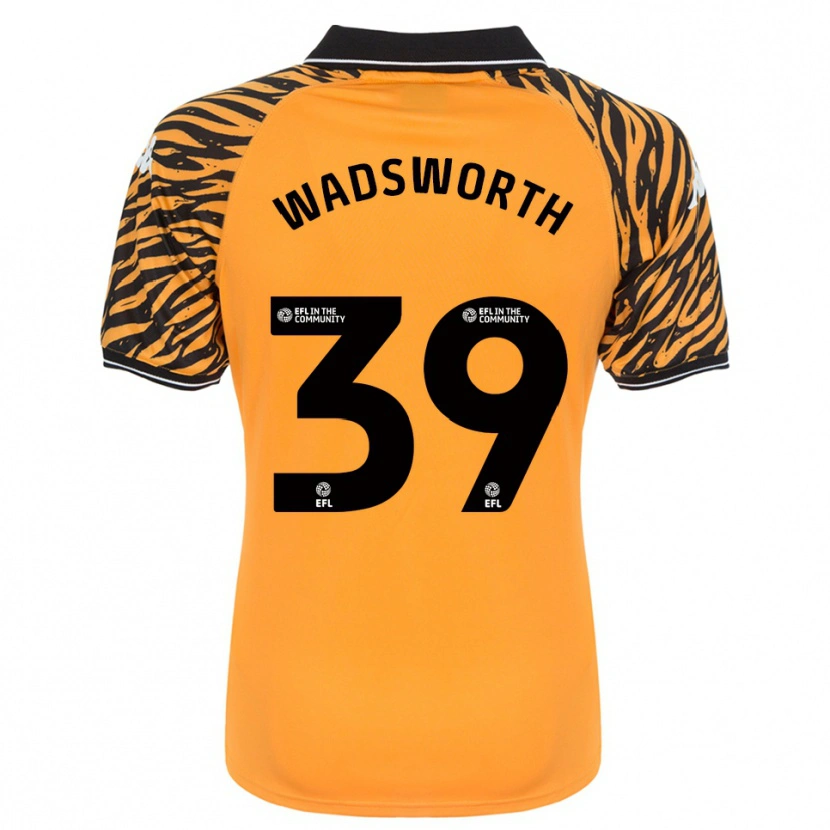 Danxen Heren Noah Wadsworth #39 Oranje Zwart Thuisshirt Thuistenue 2025/26 T-Shirt