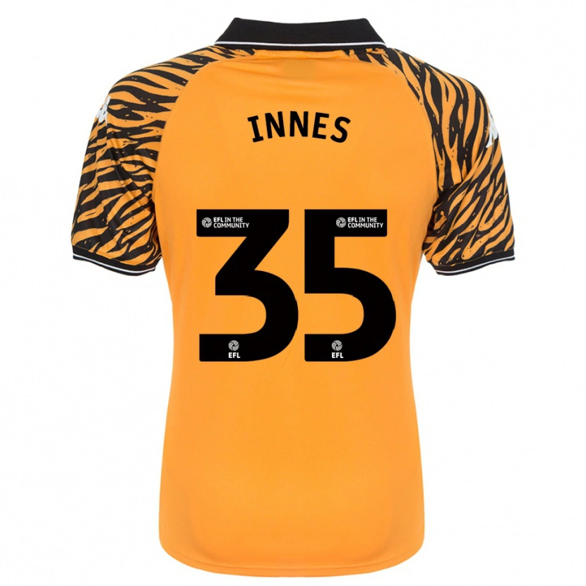 Danxen Heren Emma Innes #35 Oranje Zwart Thuisshirt Thuistenue 2025/26 T-Shirt