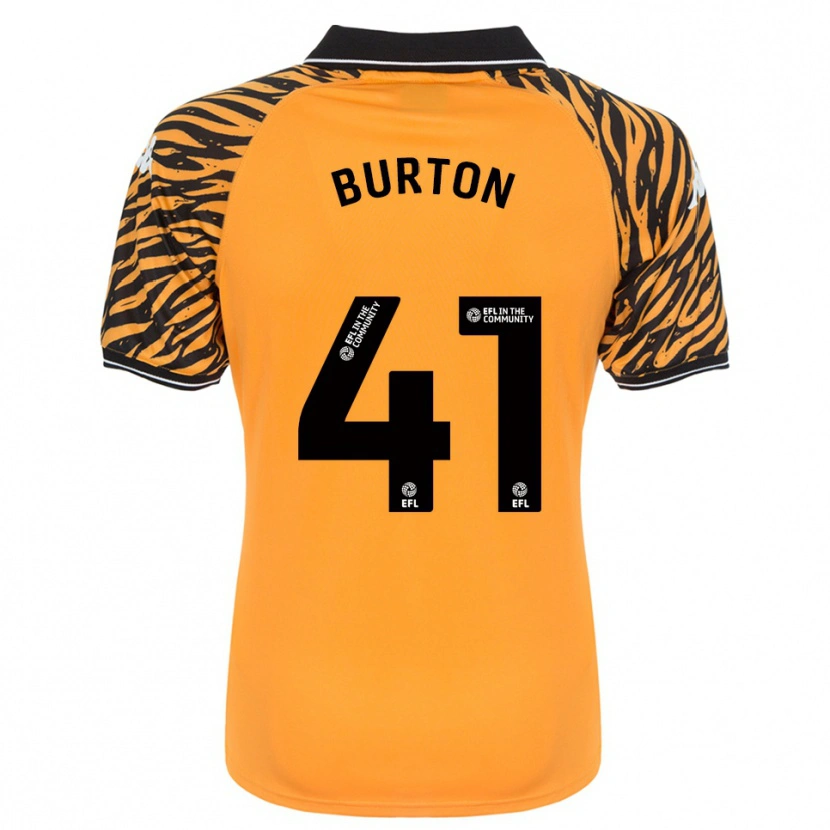 Danxen Heren Jess Burton #41 Oranje Zwart Thuisshirt Thuistenue 2025/26 T-Shirt
