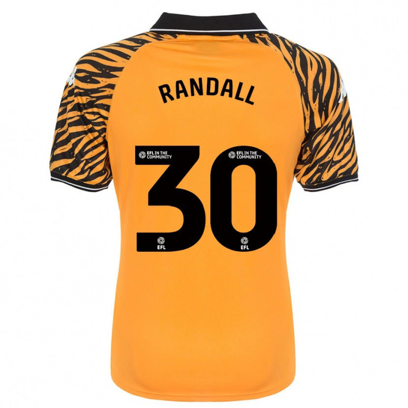 Danxen Heren Jennifer Randall #30 Oranje Zwart Thuisshirt Thuistenue 2025/26 T-Shirt