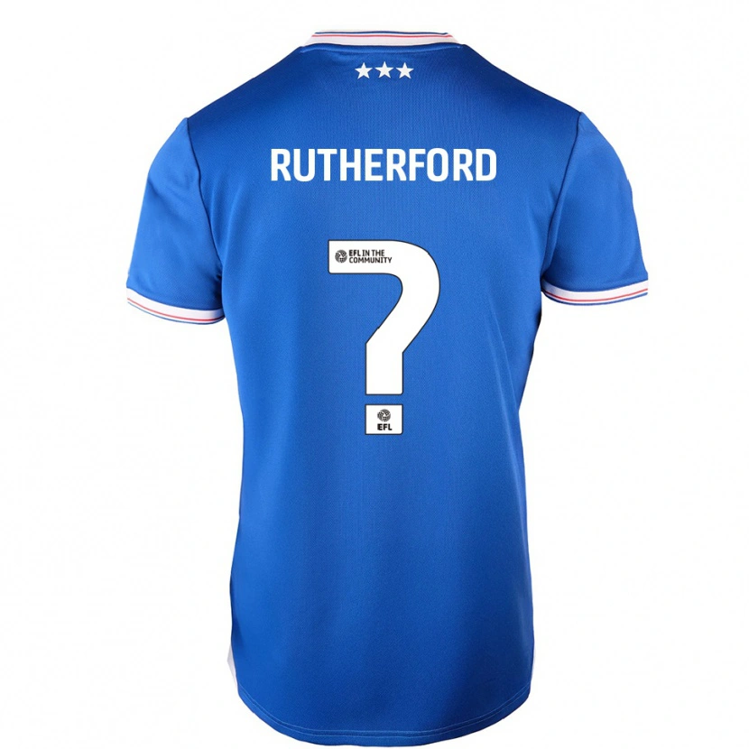 Danxen Heren Ella Rutherford #0 Blauw Wit Thuisshirt Thuistenue 2025/26 T-Shirt
