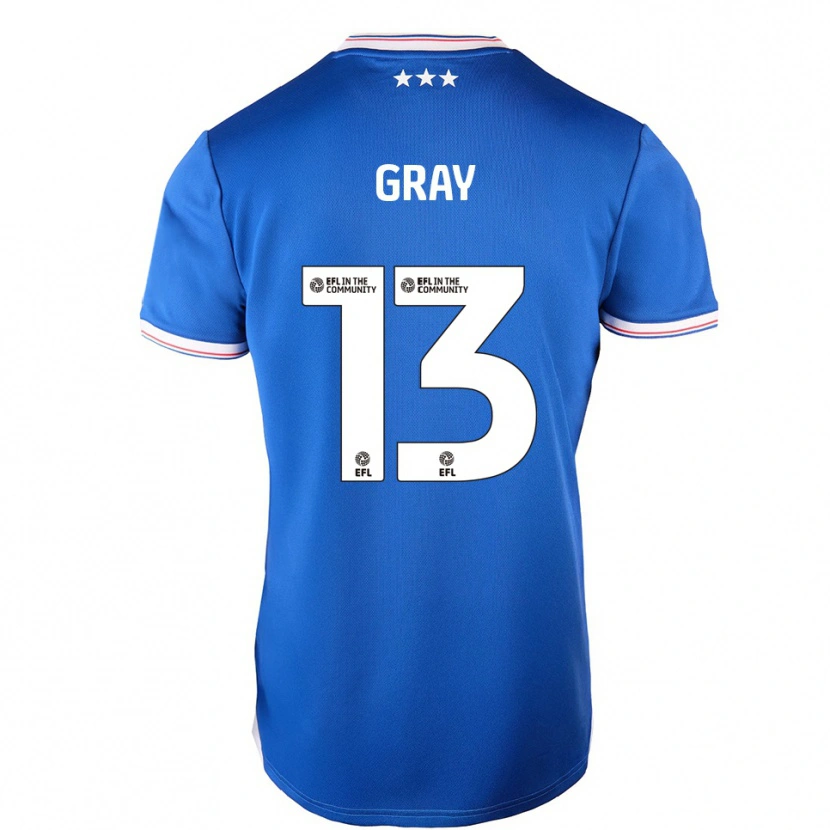 Danxen Heren Henry Gray #13 Blauw Wit Thuisshirt Thuistenue 2025/26 T-Shirt