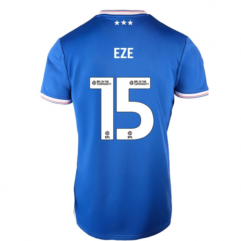Danxen Heren Nelson Eze #15 Blauw Wit Thuisshirt Thuistenue 2025/26 T-Shirt