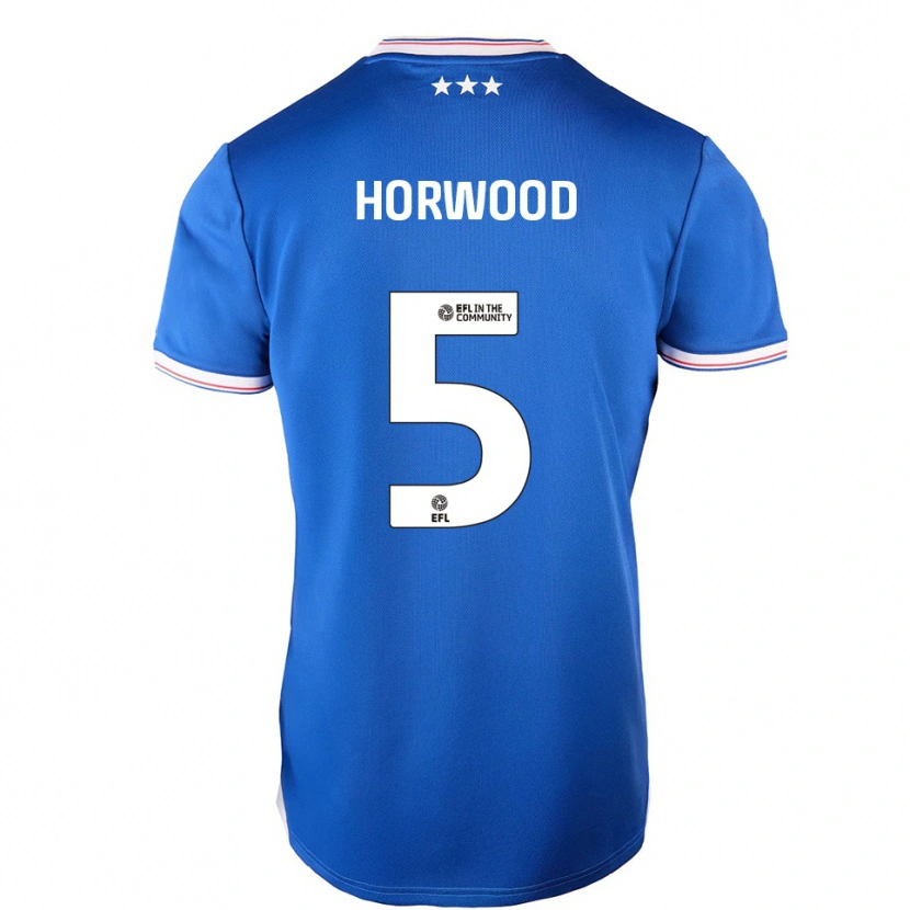 Danxen Heren Bonnie Horwood #5 Blauw Wit Thuisshirt Thuistenue 2025/26 T-Shirt