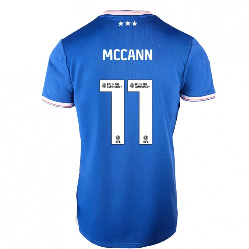 Danxen Heren Darragh Mccann #11 Blauw Wit Thuisshirt Thuistenue 2025/26 T-Shirt