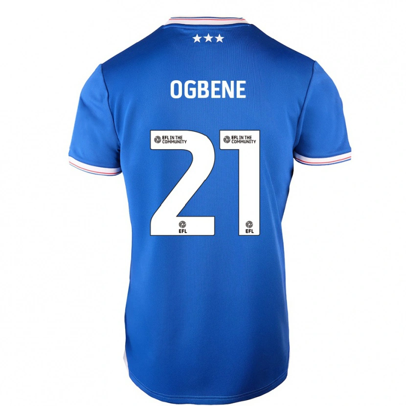 Danxen Heren Chiedozie Ogbene #21 Blauw Wit Thuisshirt Thuistenue 2025/26 T-Shirt