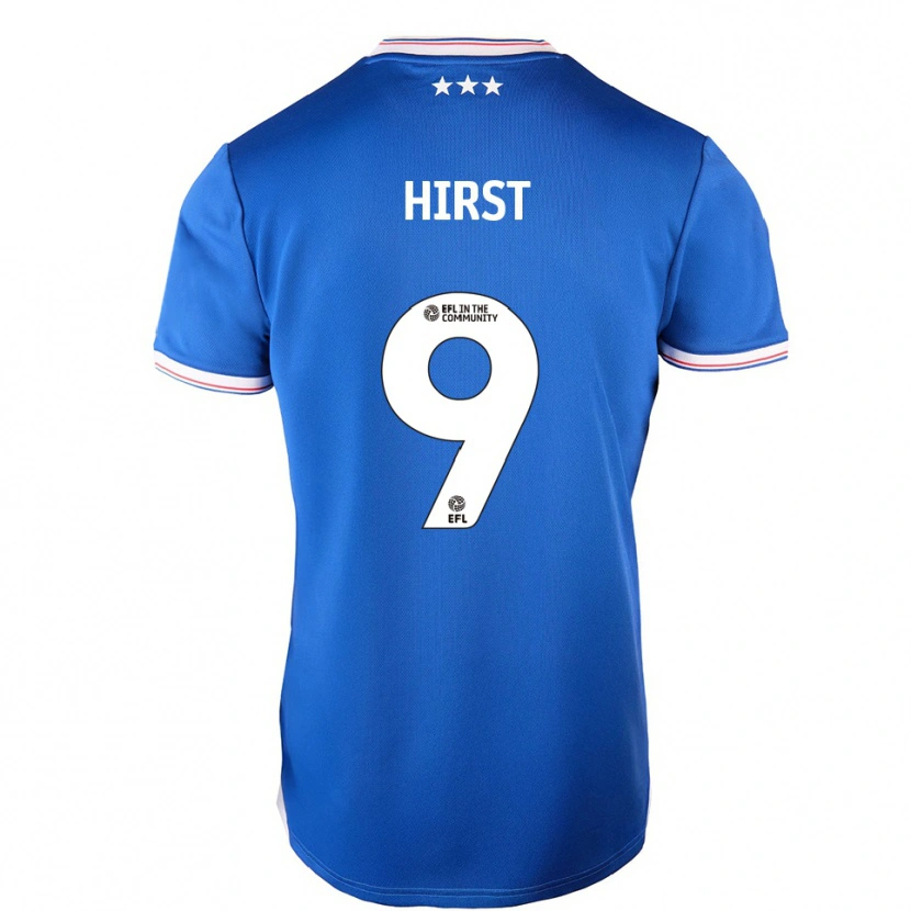 Danxen Heren George Hirst #9 Blauw Wit Thuisshirt Thuistenue 2025/26 T-Shirt