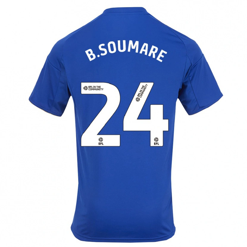 Danxen Heren Boubakary Soumaré #24 Blauw Goud Thuisshirt Thuistenue 2025/26 T-Shirt