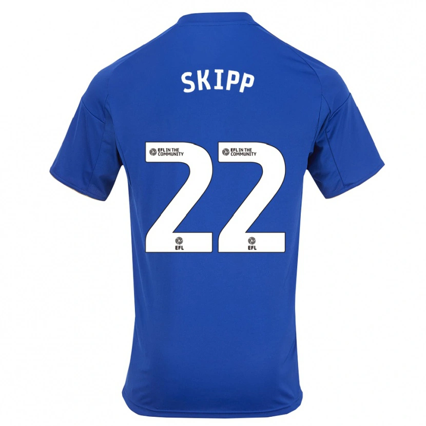 Danxen Heren Oliver Skipp #22 Blauw Goud Thuisshirt Thuistenue 2025/26 T-Shirt