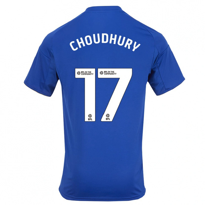Danxen Heren Hamza Choudhury #17 Blauw Goud Thuisshirt Thuistenue 2025/26 T-Shirt