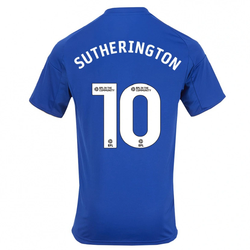 Danxen Heren Harry Sutherington #10 Blauw Goud Thuisshirt Thuistenue 2025/26 T-Shirt