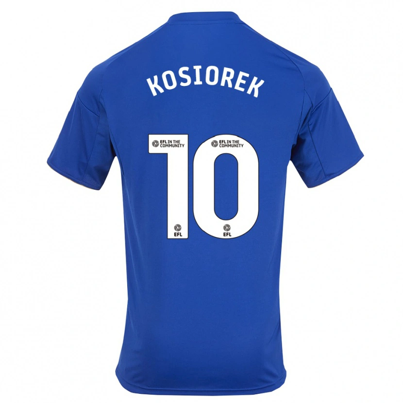 Danxen Heren Bartosz Kosiorek #10 Blauw Goud Thuisshirt Thuistenue 2025/26 T-Shirt