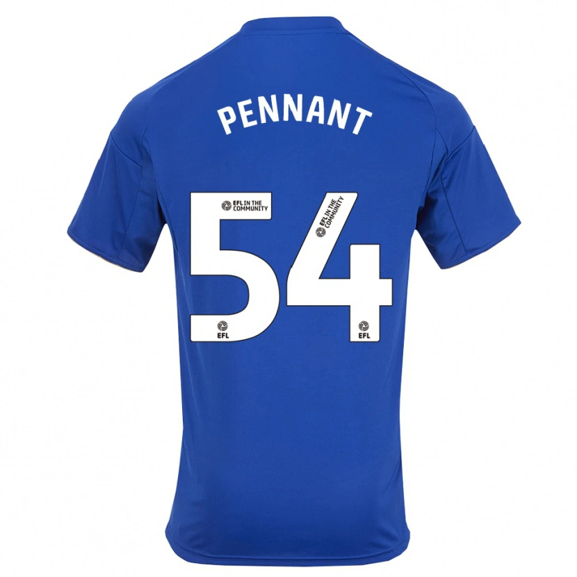 Danxen Heren Kian Pennant #54 Blauw Goud Thuisshirt Thuistenue 2025/26 T-Shirt