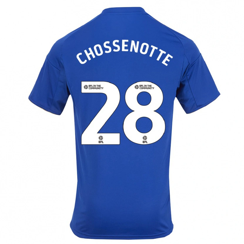 Danxen Heren Shana Chossenotte #28 Blauw Goud Thuisshirt Thuistenue 2025/26 T-Shirt