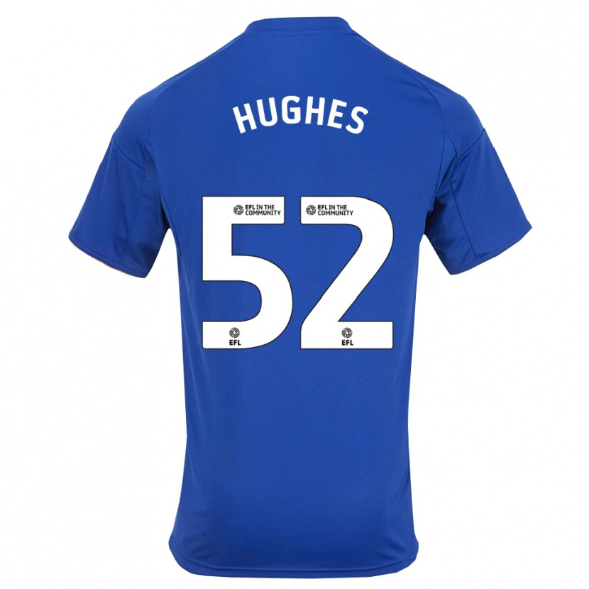 Danxen Heren Iestyn Hughes #52 Blauw Goud Thuisshirt Thuistenue 2025/26 T-Shirt