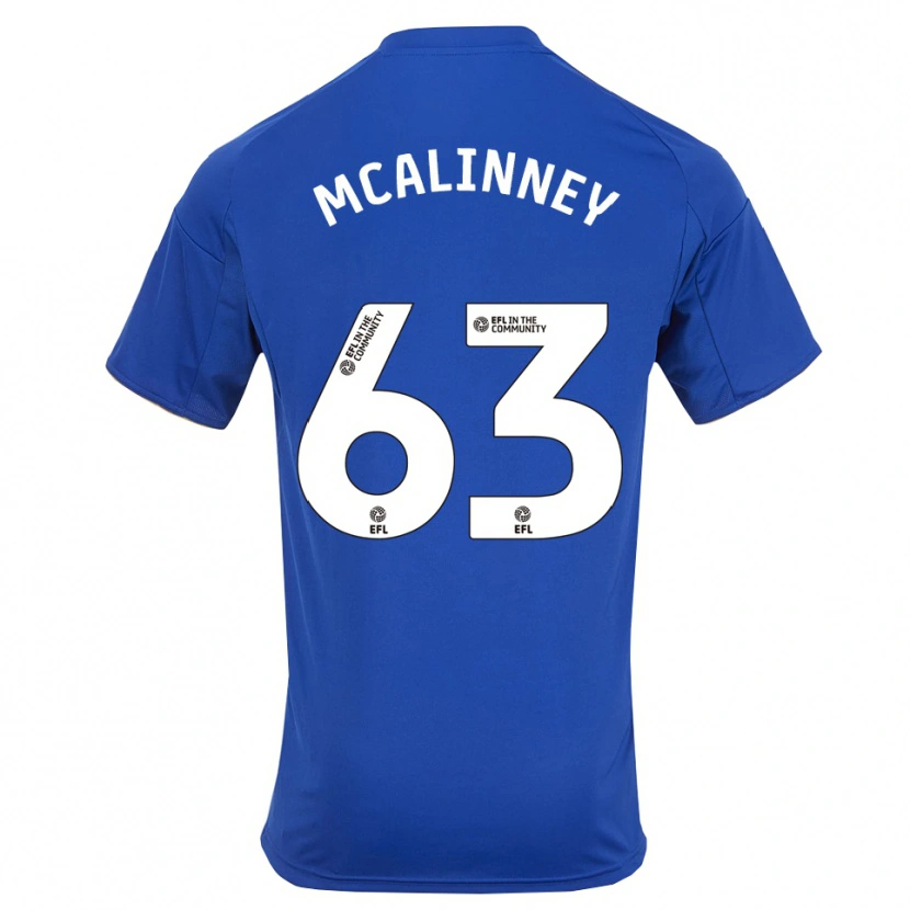 Danxen Heren Liam Mcalinney #63 Blauw Goud Thuisshirt Thuistenue 2025/26 T-Shirt