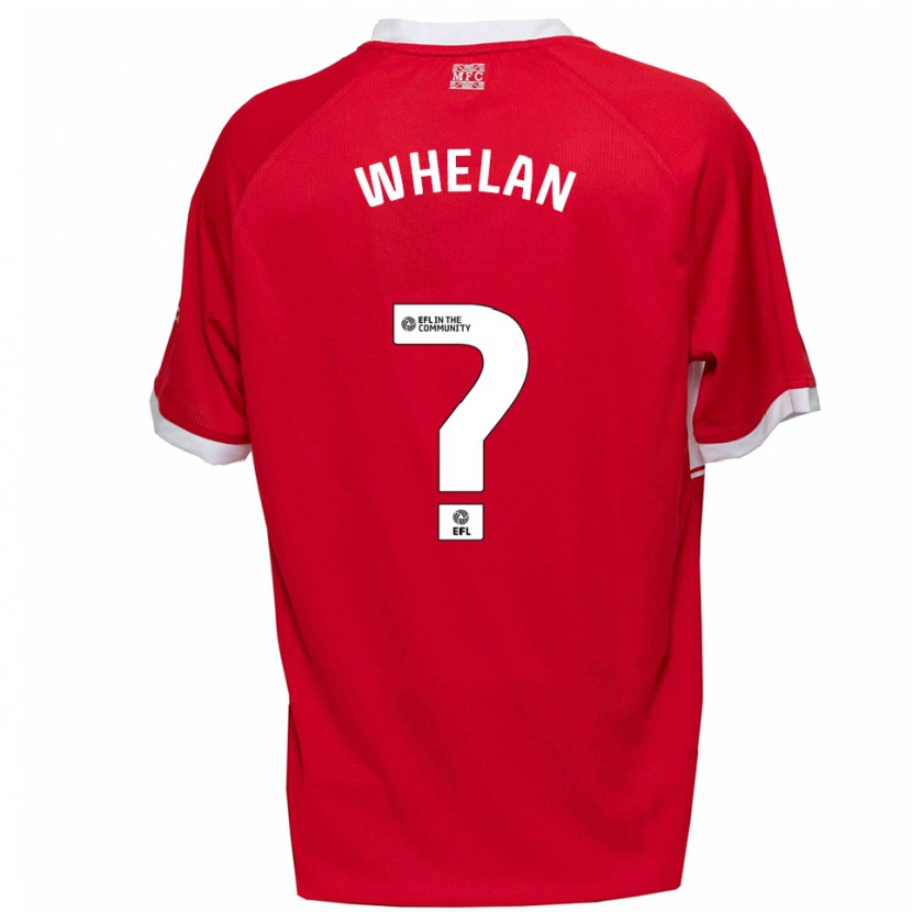 Danxen Heren Frankie Whelan #0 Rood Wit Thuisshirt Thuistenue 2025/26 T-Shirt