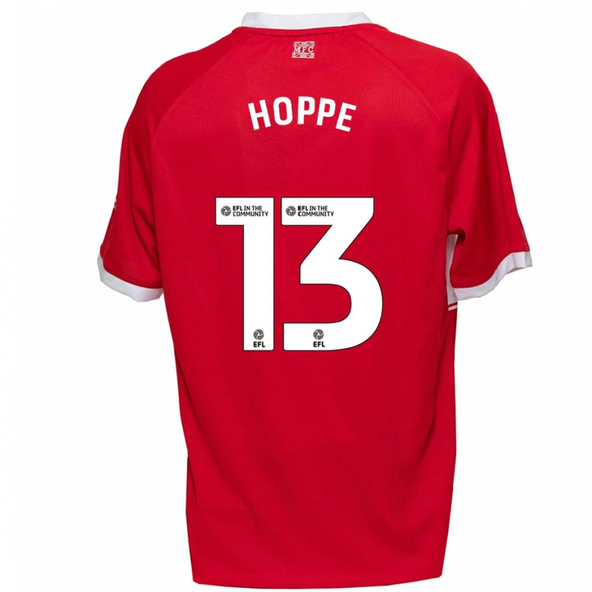 Danxen Heren Matthew Hoppe #13 Rood Wit Thuisshirt Thuistenue 2025/26 T-Shirt