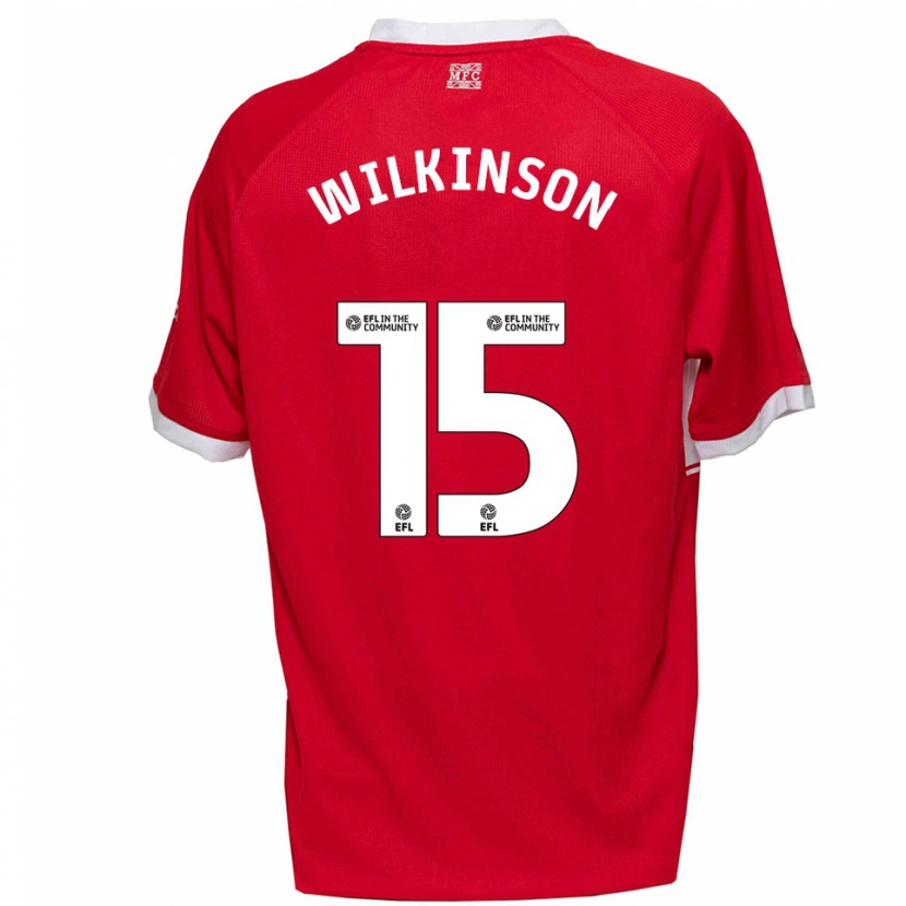 Danxen Heren Sharna Wilkinson #15 Rood Wit Thuisshirt Thuistenue 2025/26 T-Shirt