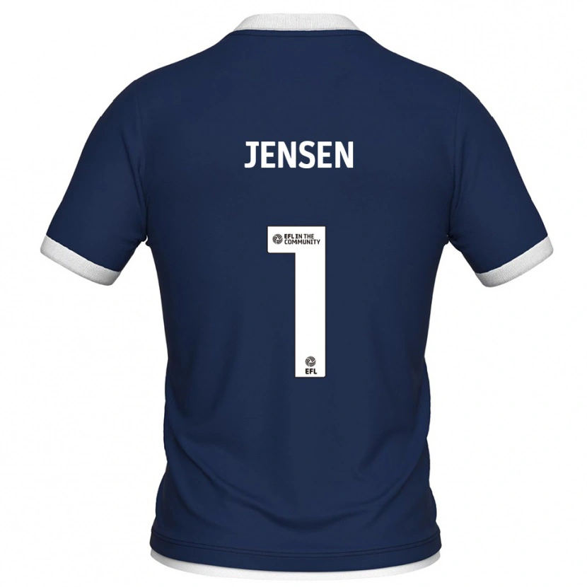 Danxen Heren Lukas Jensen #1 Marine Wit Thuisshirt Thuistenue 2025/26 T-Shirt