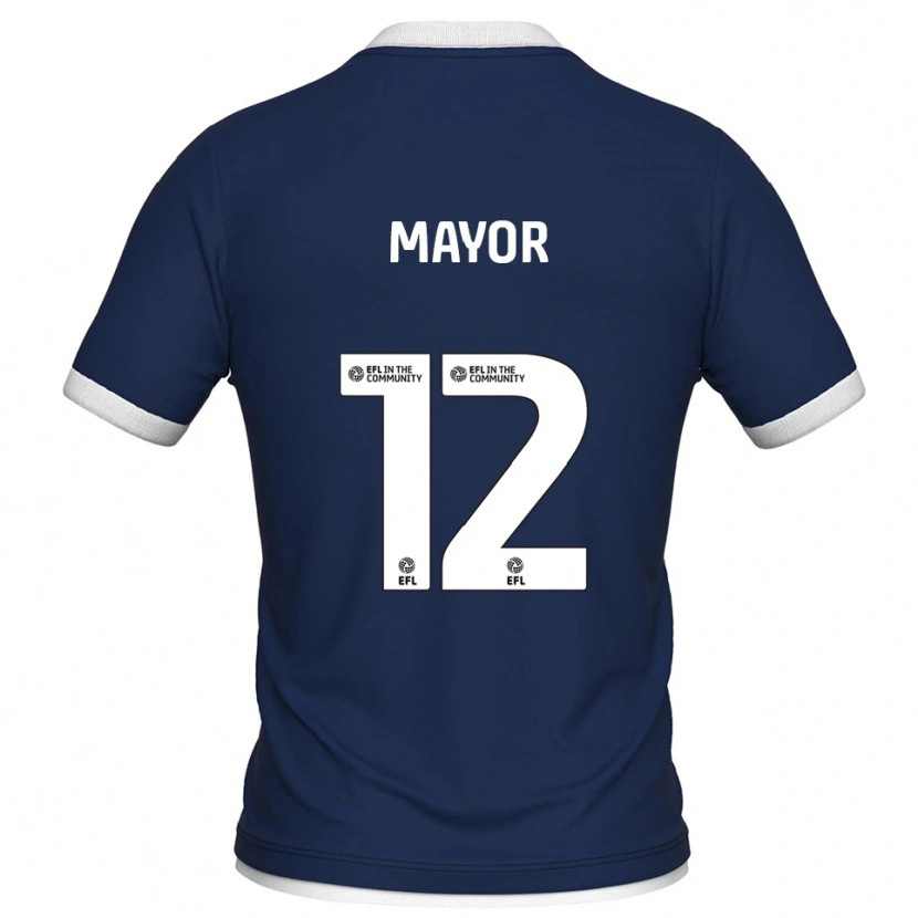 Danxen Heren Adam Mayor #12 Marine Wit Thuisshirt Thuistenue 2025/26 T-Shirt