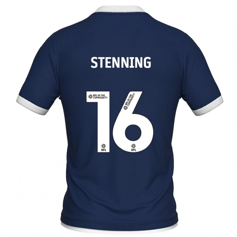 Danxen Heren Ellie Stenning #16 Marine Wit Thuisshirt Thuistenue 2025/26 T-Shirt