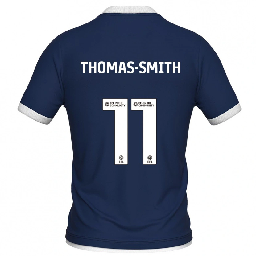 Danxen Heren Jaydon Thomas-Smith #11 Marine Wit Thuisshirt Thuistenue 2025/26 T-Shirt
