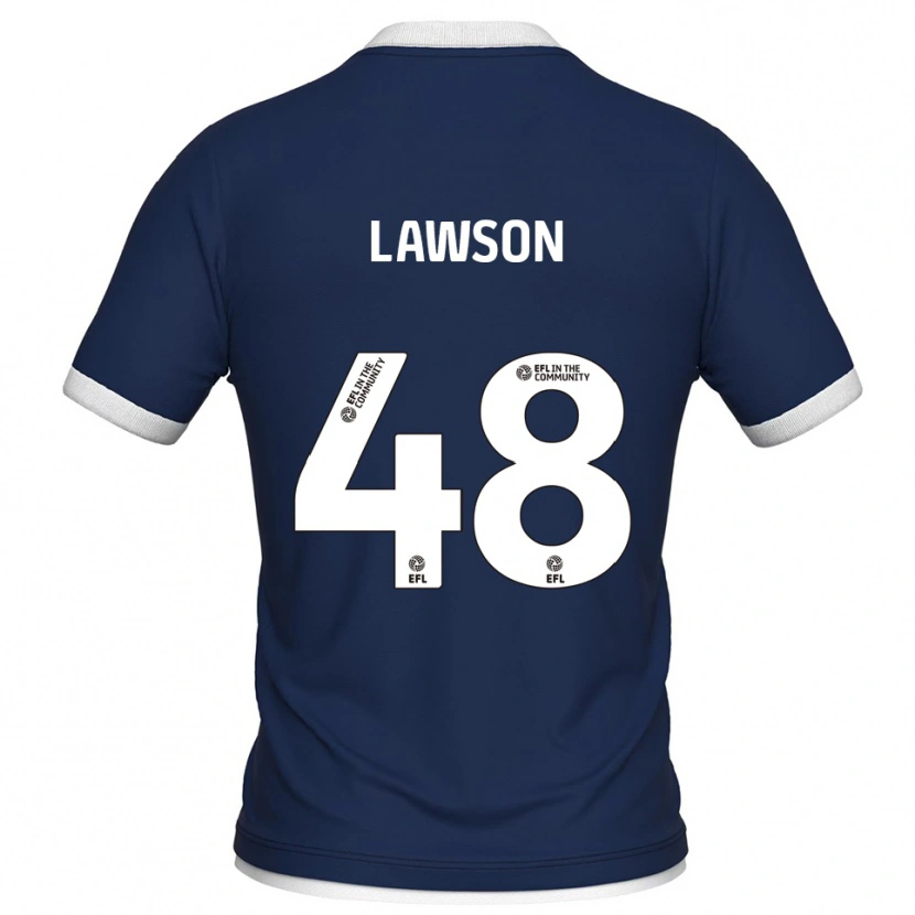 Danxen Heren Sha'mar Lawson #48 Marine Wit Thuisshirt Thuistenue 2025/26 T-Shirt