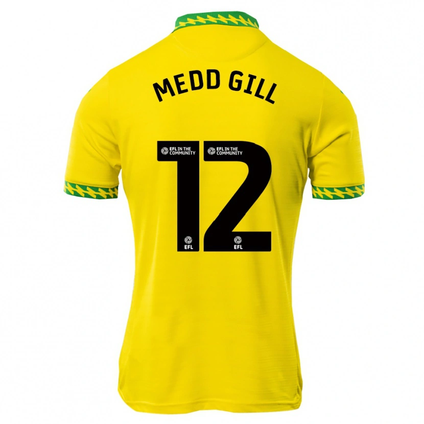 Danxen Heren Tamsin Medd-Gill #12 Wit Groen Thuisshirt Thuistenue 2025/26 T-Shirt
