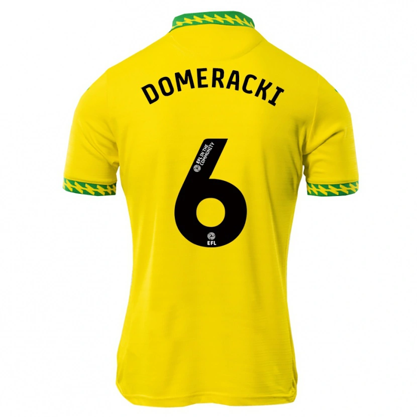 Danxen Heren Alan Domeracki #6 Wit Groen Thuisshirt Thuistenue 2025/26 T-Shirt