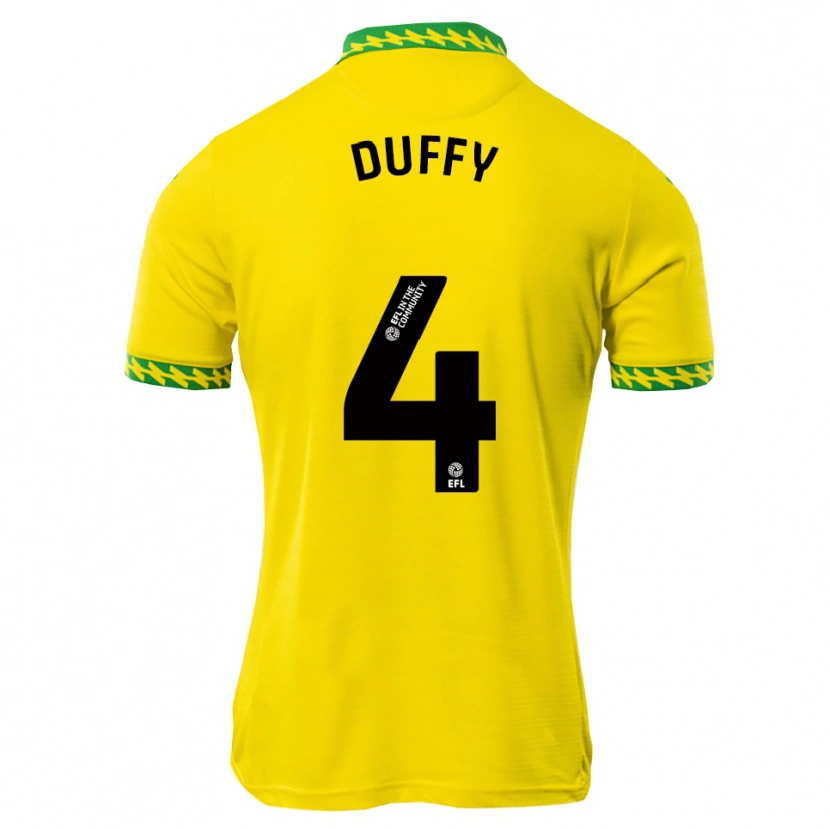 Danxen Heren Shane Duffy #4 Wit Groen Thuisshirt Thuistenue 2025/26 T-Shirt