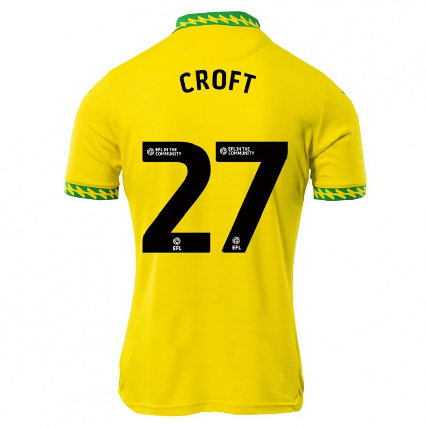 Danxen Heren Mary Croft #27 Wit Groen Thuisshirt Thuistenue 2025/26 T-Shirt
