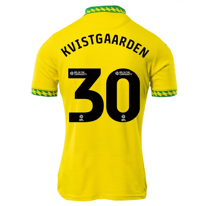 Danxen Heren Mathias Kvistgaarden #30 Wit Groen Thuisshirt Thuistenue 2025/26 T-Shirt
