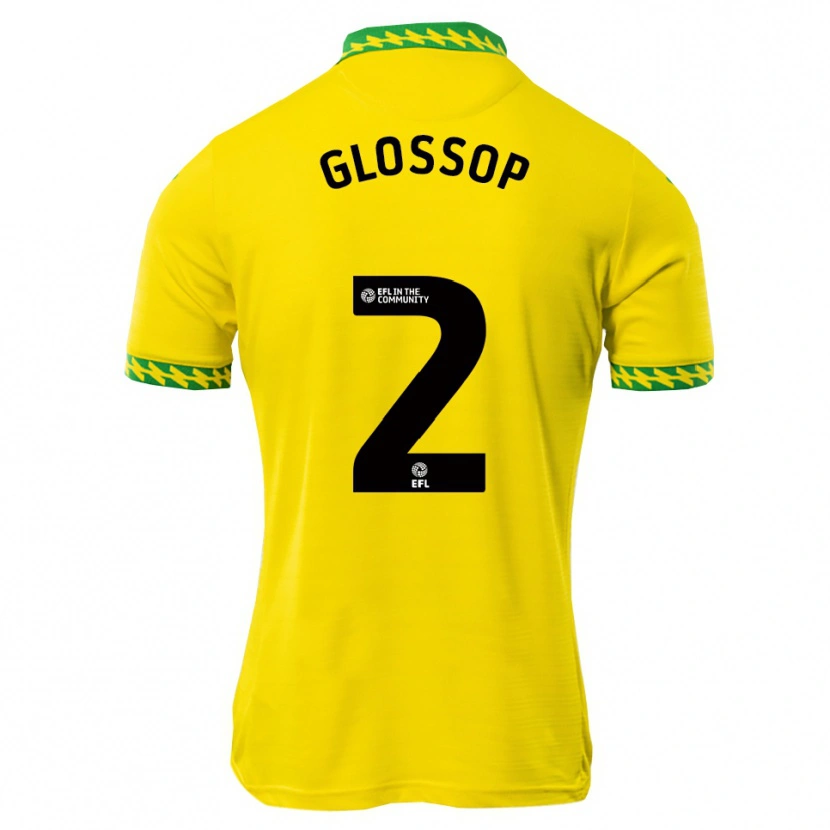 Danxen Heren Jake Glossop #2 Wit Groen Thuisshirt Thuistenue 2025/26 T-Shirt