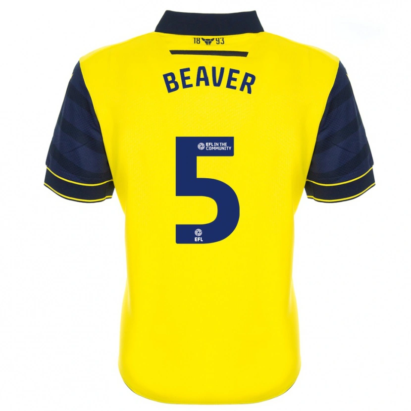 Danxen Heren Catherine Beaver #5 Geel Marine Thuisshirt Thuistenue 2025/26 T-Shirt
