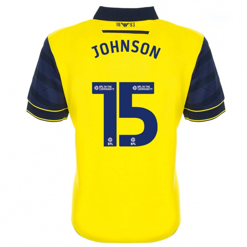 Danxen Heren Joshua Johnson #15 Geel Marine Thuisshirt Thuistenue 2025/26 T-Shirt