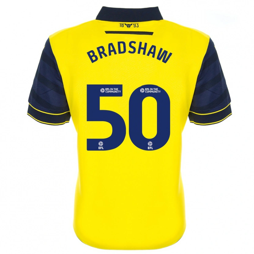 Danxen Heren Tom Bradshaw #50 Geel Marine Thuisshirt Thuistenue 2025/26 T-Shirt
